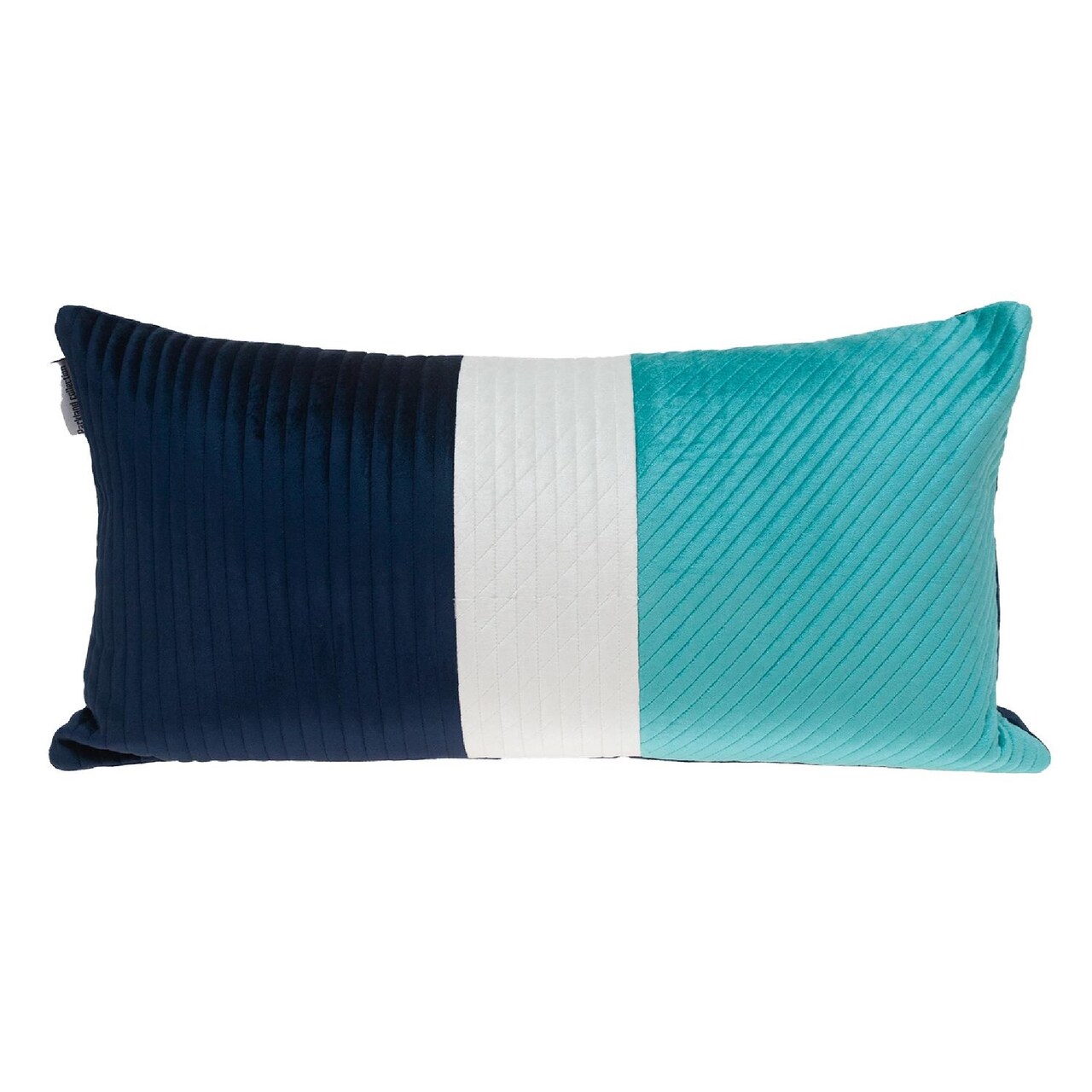 Nassau Collection 24" Multicolored Woven Transitional Throw Pillow